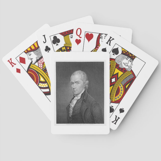 Alexander Hamilton (1757-1804) engraved by John Fr Playing Cards (Back)