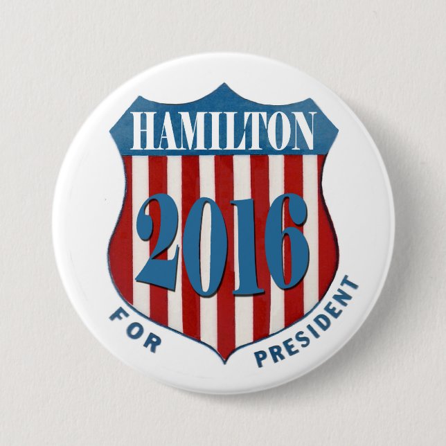 Alexander Hamilton 2016 7.5 Cm Round Badge (Front)