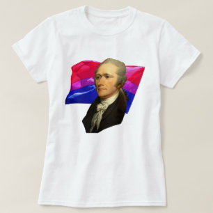 Alexander Hamilton + Bisexual Pride T-Shirt