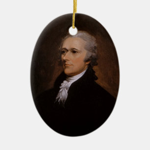 Alexander Hamilton Ceramic Ornament