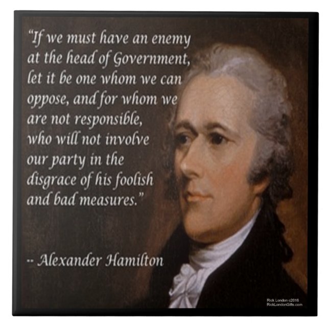 Alexander Hamilton Ceramic Tile (Front)