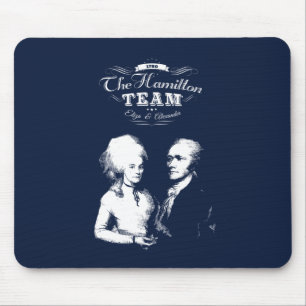 Alexander Hamilton, Eliza. History Gifts. Portrait Mouse Pad