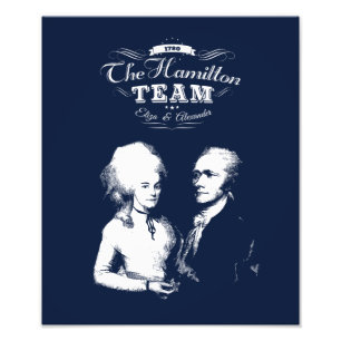 Alexander Hamilton, Eliza. History Gifts. Portrait Photo Print