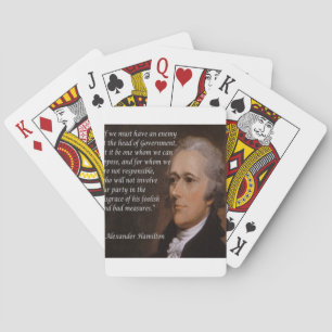 Alexander Hamilton "Enemy Leader" Gift Playing Cards