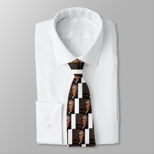 Alexander Hamilton "Enemy Leader" Gift Tie (Tied)