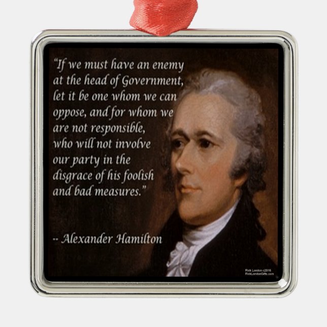 Alexander Hamilton "Enemy Leader" Ornaments (Front)