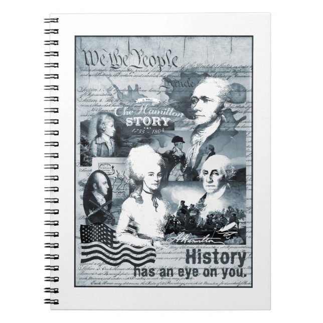 Alexander Hamilton George Washington History Gifts Notebook (Front)