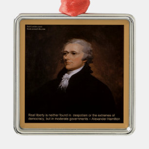 Alexander Hamilton Gifts Metal Ornament