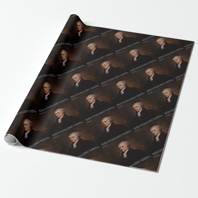 Alexander Hamilton Gifts Wrapping Paper (Unrolled)
