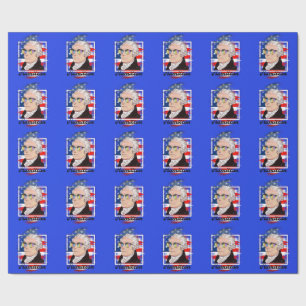 Alexander Hamilton in Colour Wearing  Shades Wrapping Paper