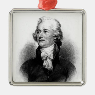 Alexander Hamilton Metal Ornament