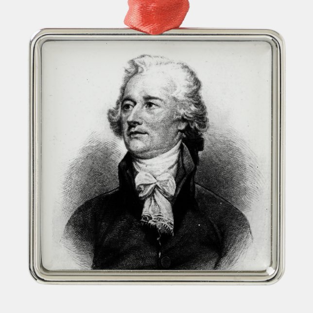 Alexander Hamilton Metal Ornament (Front)