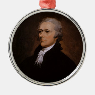 Alexander Hamilton Metal Tree Decoration