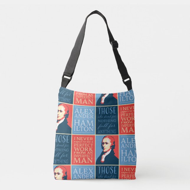 Alexander Hamilton Quotations Crossbody Bag (Front)