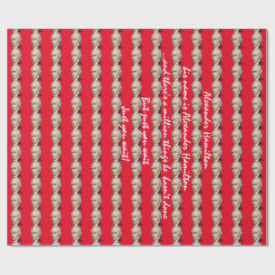 Alexander Hamilton red wrapping paper