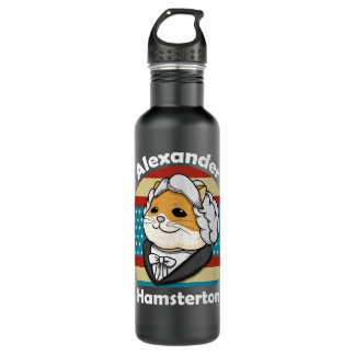 Alexander Hamilton Retro Hamster Hamsterton 710 Ml Water Bottle