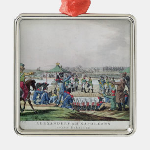 Alexander I and Napoleon Metal Ornament