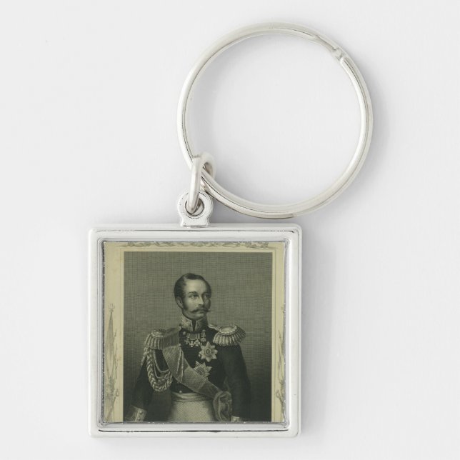 Alexander II  of Russia Key Ring (Front)