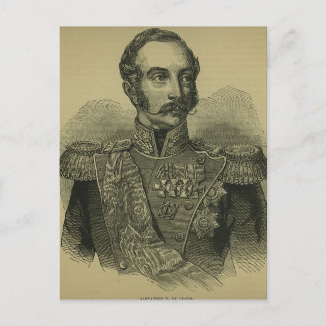 Alexander II  of Russia Postcard (Front)