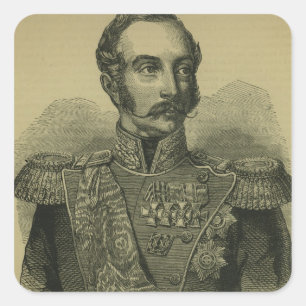 Alexander II of Russia Square Sticker