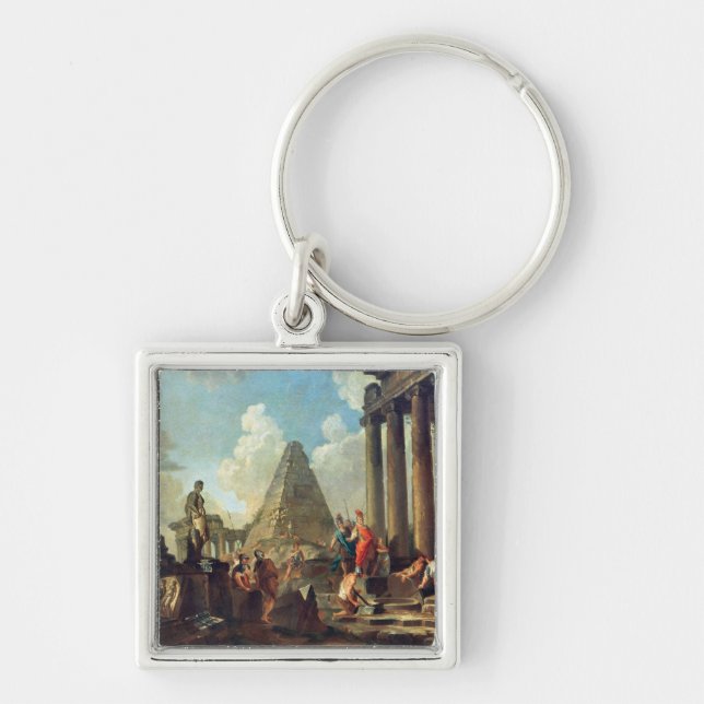 Alexander III  the Great before the Tomb Key Ring (Front)