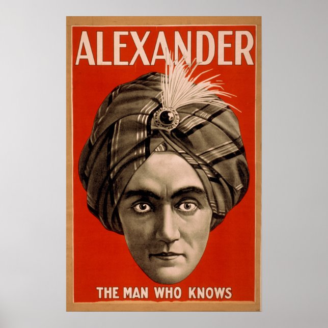 ALEXANDER Magician Illusionist VAUDEVILLE Poster (Front)