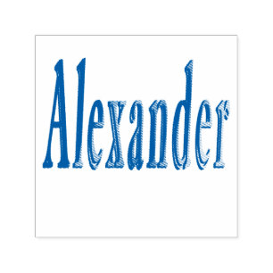 Alexander Name Logo, Self-inking Stamp