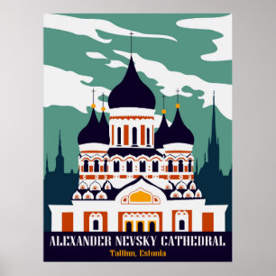 Alexander Nevsky Cathedral, Tallinn, Estonia Poster