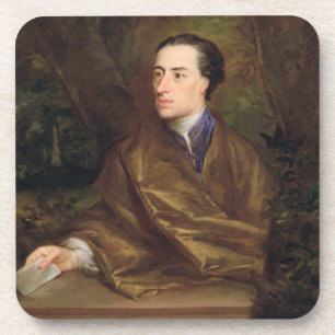 Alexander Pope (1688-1744) 1738 (oil on canvas) Coaster