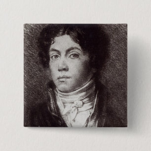 Alexander Pushkin 15 Cm Square Badge