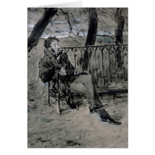 Alexander Pushkin  in a Park, 1899