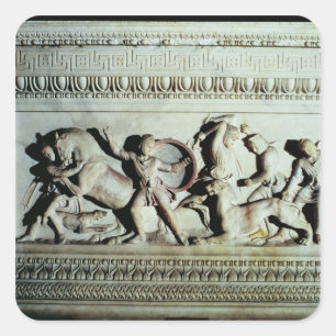 Alexander Sarcophagus Square Sticker