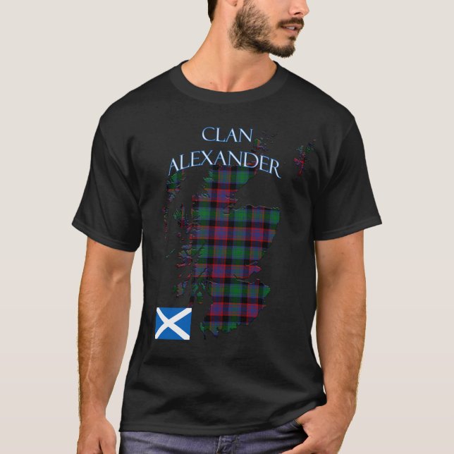 Alexander Scottish Clan Tartan Scotland T-Shirt (Front)