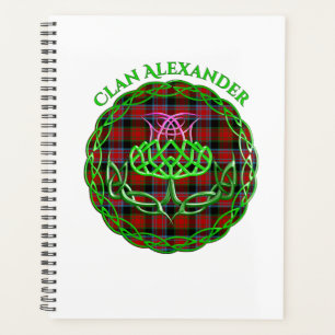 Alexander Scottish Tartan Celtic Thistle Planner