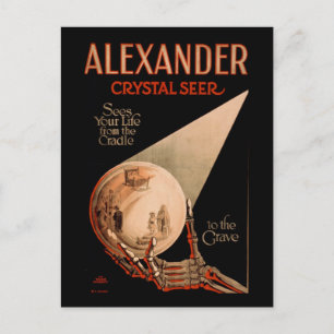 Alexander sees your life from the cradle postcard