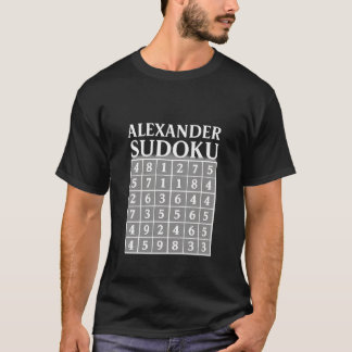 ALEXANDER Sudoku Puzzle – White Logic Tee