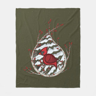Alexander the Cardinal Fleece Blanket