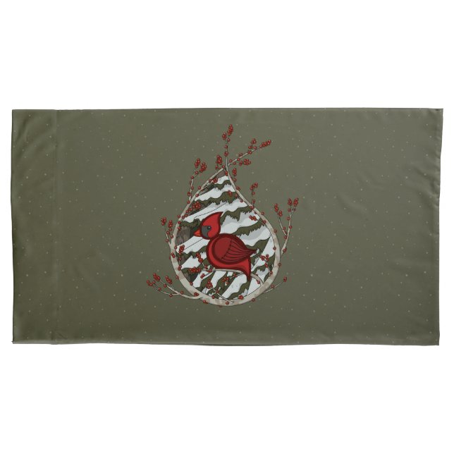 Alexander the Cardinal Pillow Case (Front)