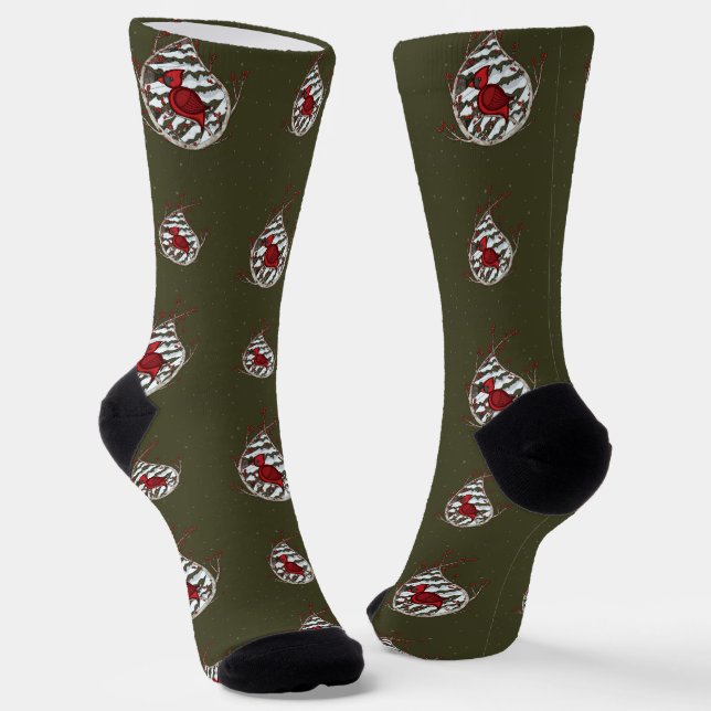 Alexander the Cardinal Socks (Angled)