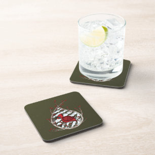 Alexander the Cardinal Square Coaster