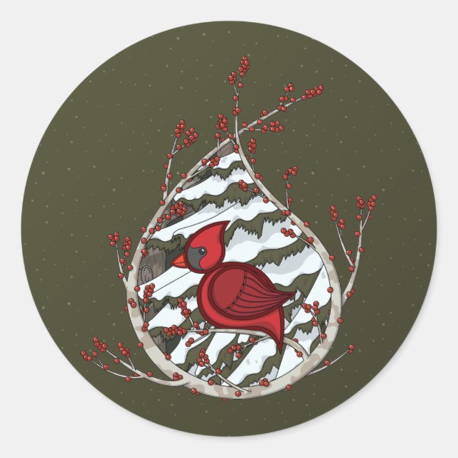 Alexander the Cardinal Sticker (Front)