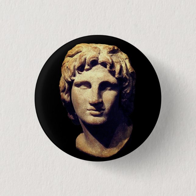 Alexander the Great 3 Cm Round Badge (Front)