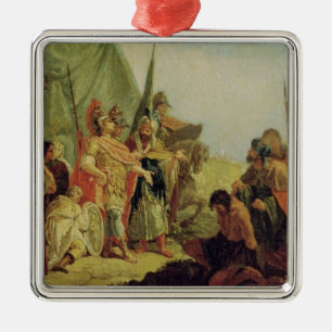 Alexander the Great  and Porus Metal Ornament