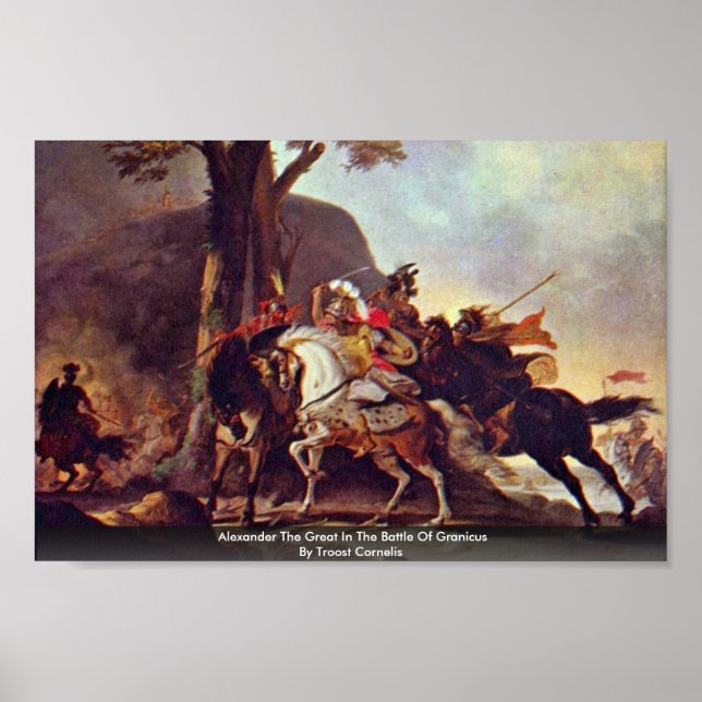 Alexander The Great In The Battle Of Granicus Poster (Front)