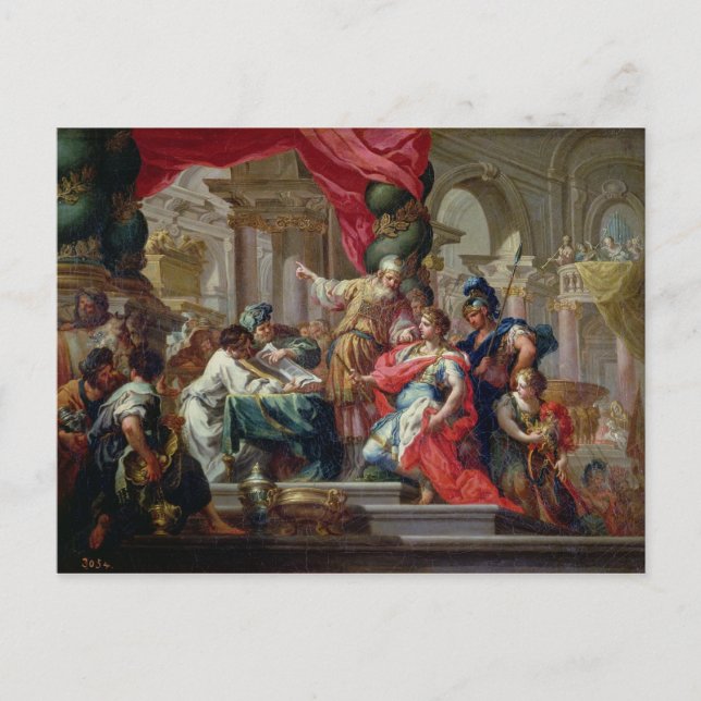 Alexander the Great in the Temple of Jerusalem Postcard (Front)