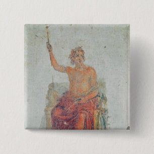 Alexander the Great, possibly as Zeus 15 Cm Square Badge