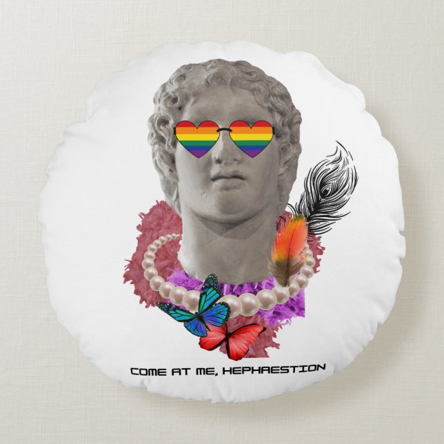 Alexander the Great Round Cushion (Front)