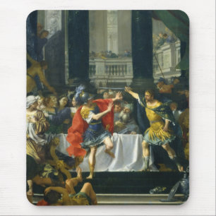 Alexander the Great Threatened by His Father Mouse Pad