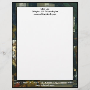 Alexander the Great Threatened by His Father Personalized Letterhead