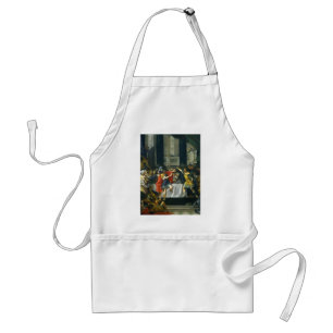 Alexander the Great Threatened by His Father Standard Apron